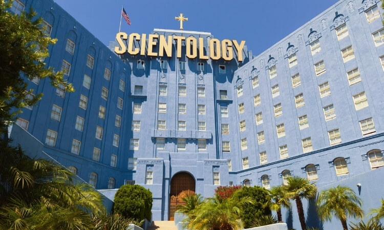 The Scientology building in Los Angeles